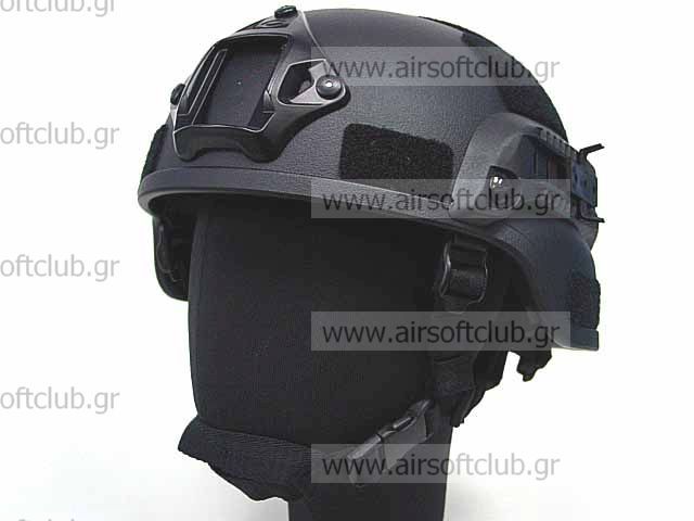 MICH TC-2000 ACH Helmet w/NVG Mount & Side Rail BK